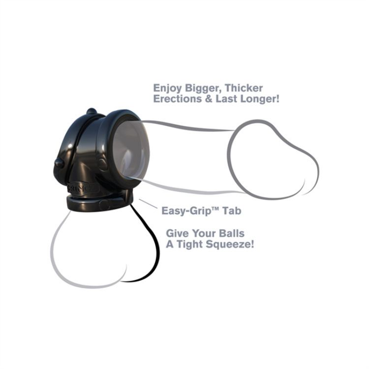 Picture of C-RINGZ ROCK HARD COCK PIPE BLACK