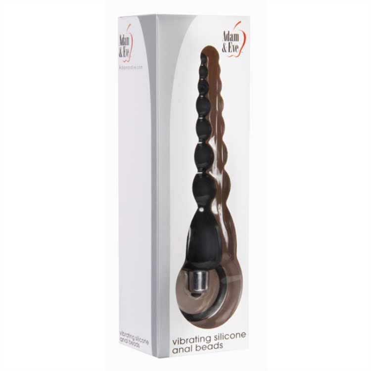 Picture of VIBRATING SILICONE ANAL BEADS BLACK