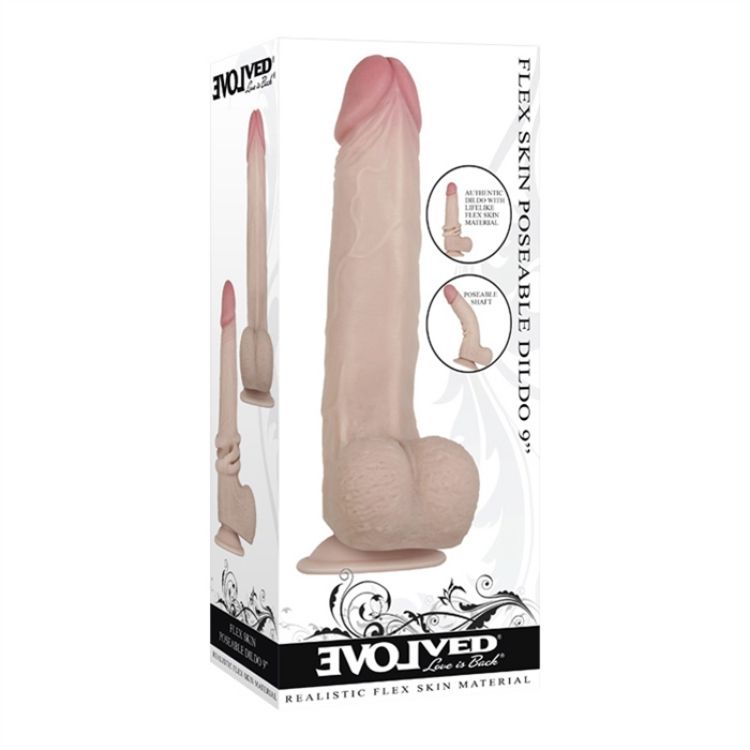 Picture of FLEXSKIN POSEABLE DILDO 9" LIGHT