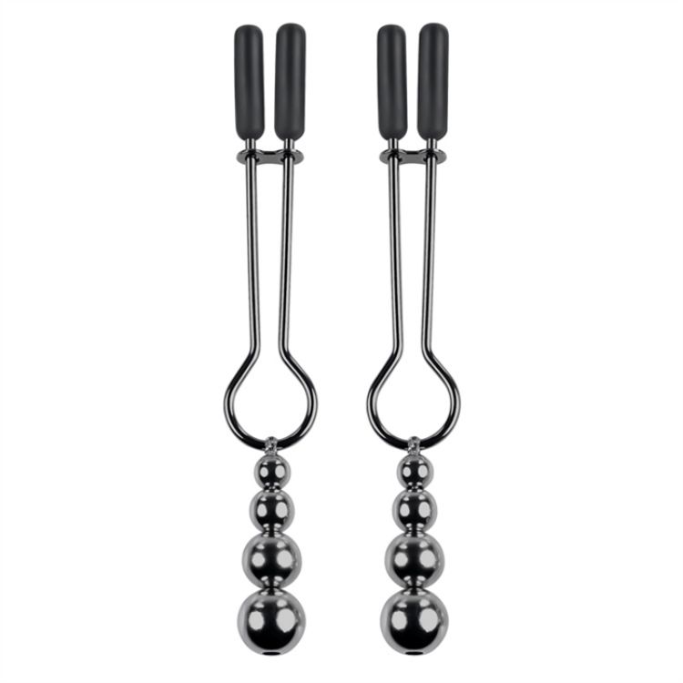 Picture of Beaded Nipple Clamps - Black Chrome