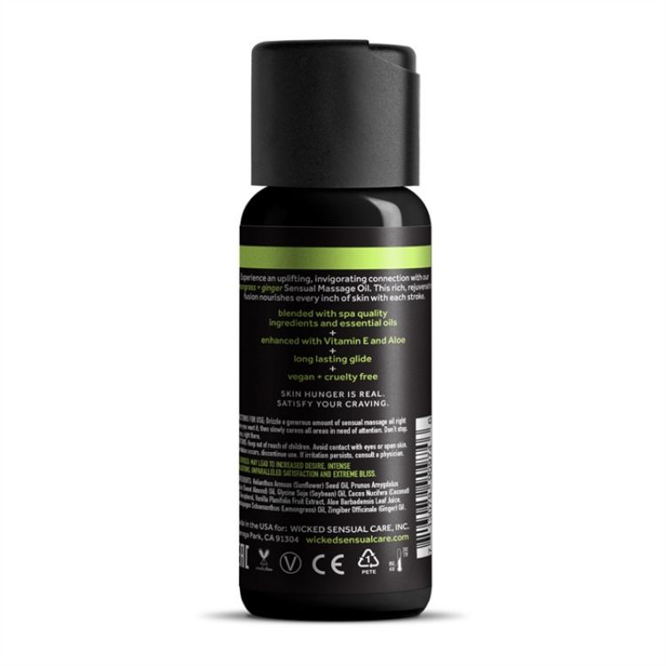 Picture of Wicked - Lemongrass and Ginger massage oil 120 ml