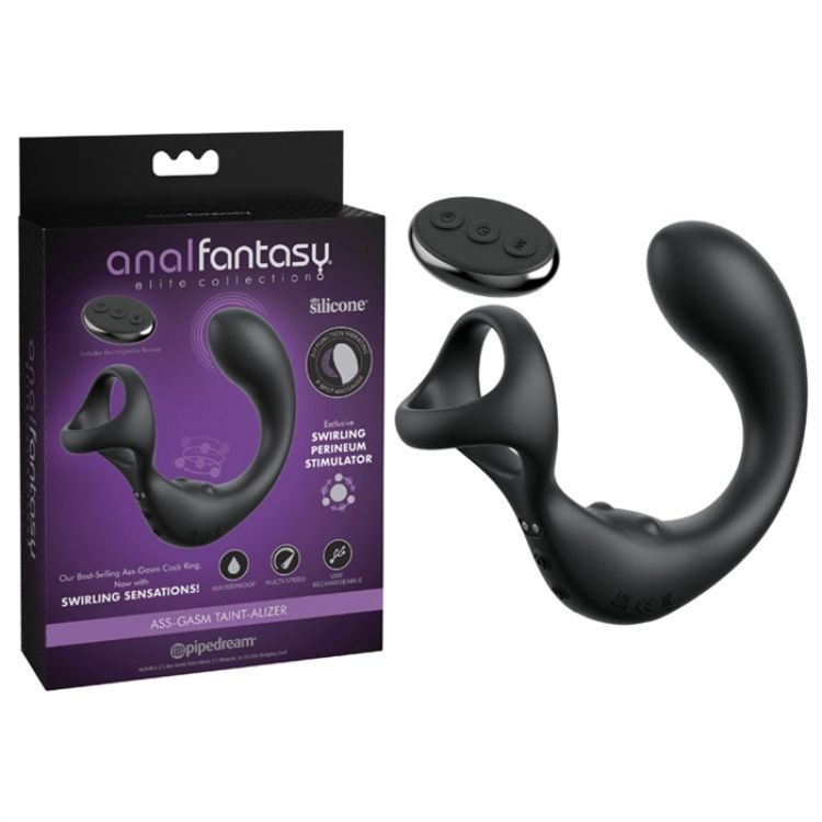 Picture of Anal Fantasy Elite Ass-gasm Taint-Alizer - Black