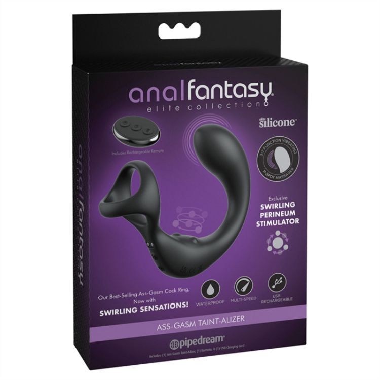 Picture of Anal Fantasy Elite Ass-gasm Taint-Alizer - Black