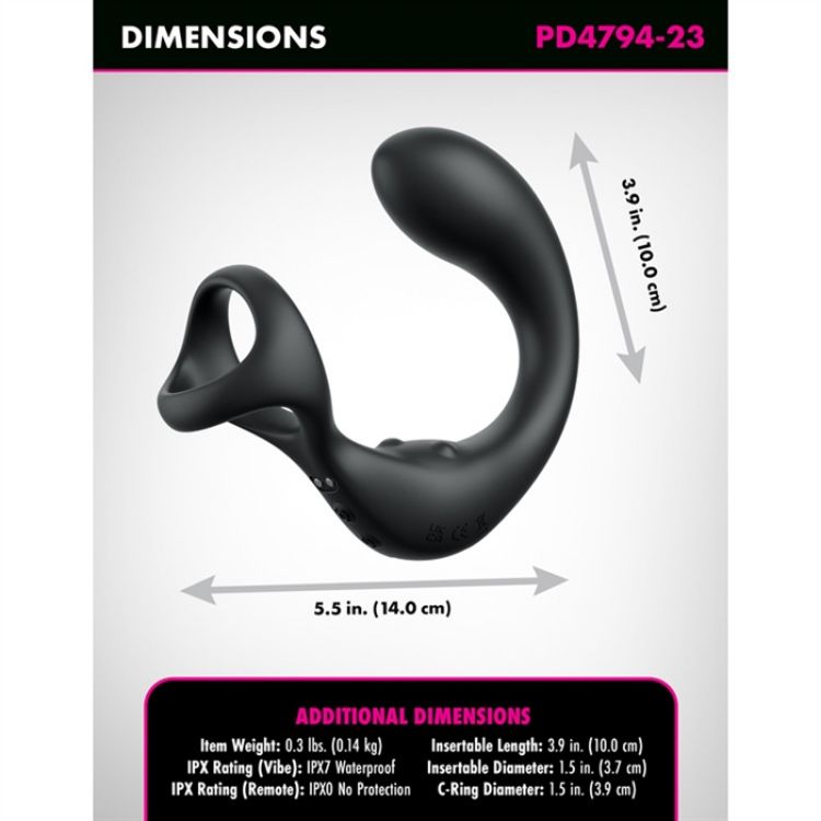 Picture of Anal Fantasy Elite Ass-gasm Taint-Alizer - Black