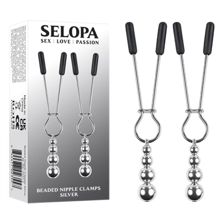 Picture of C-Beaded Nipple Clamps - Silver