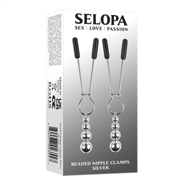 Picture of C-Beaded Nipple Clamps - Silver