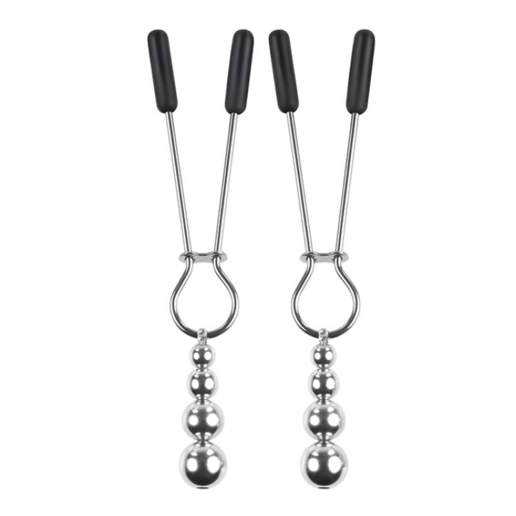 Picture of C-Beaded Nipple Clamps - Silver