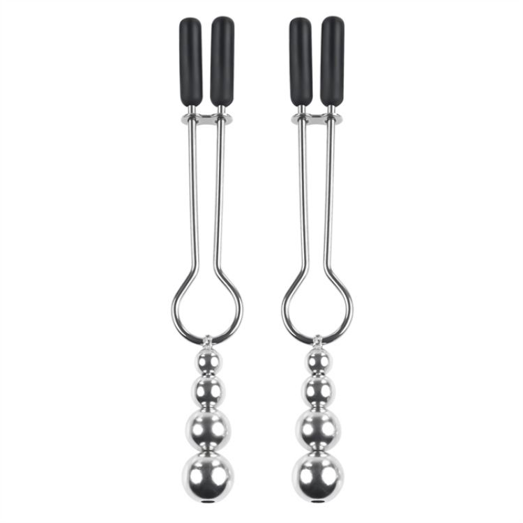 Picture of C-Beaded Nipple Clamps - Silver